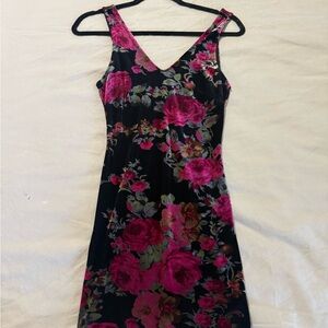 Astr Velour Mini Dress